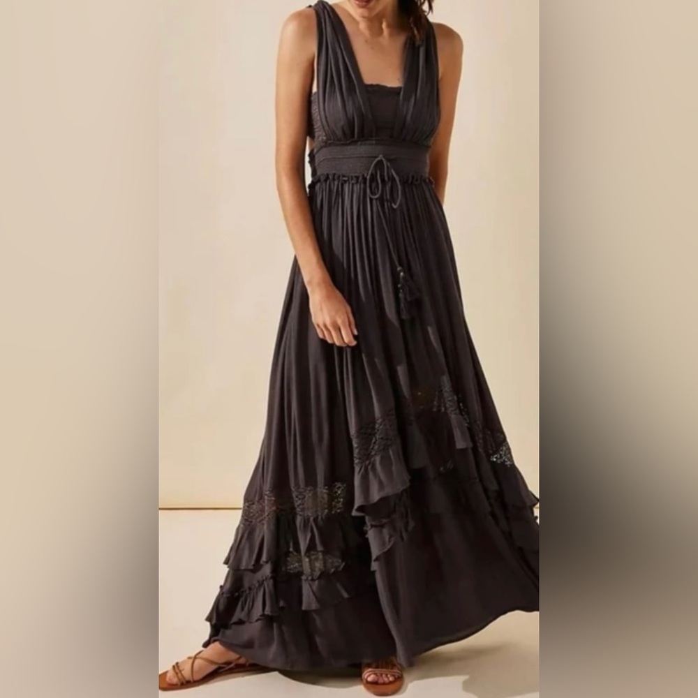 Free People Gray Maxi Dress - Picture 15 of 16